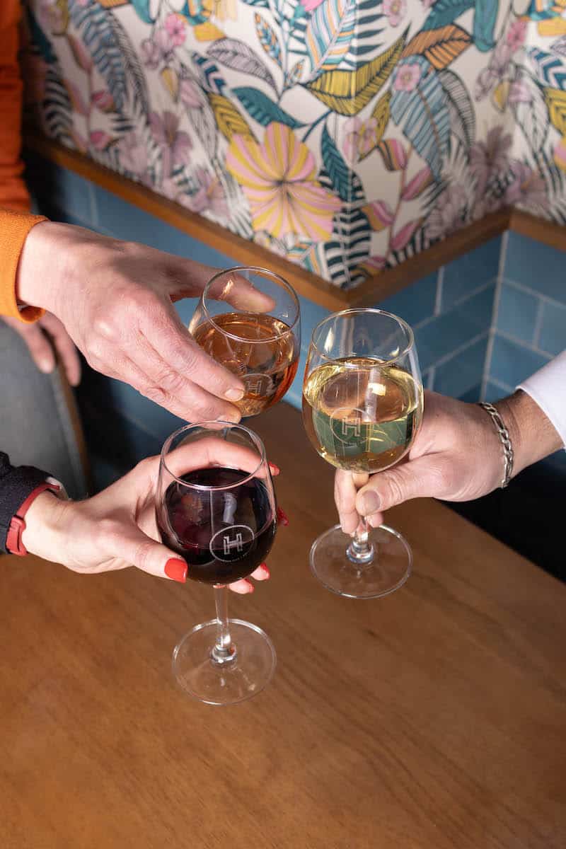 Vins blancs rosés restaurant L'Hypothèse